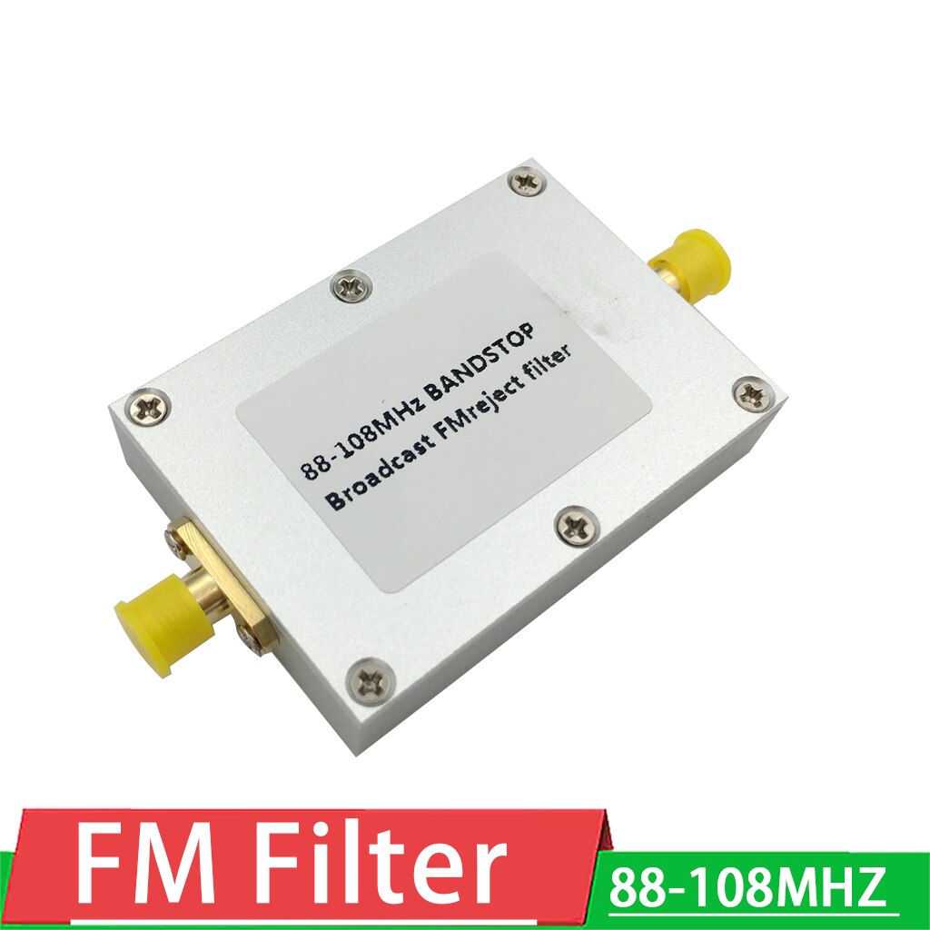 Trampa FM para amplificador de Radio, filtro bandstop de 88MHZ-108MHz, RTL-SDR, Blog, señal de receptor SMA Band-Stop