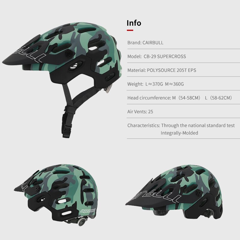 Cairbull Neue Radfahren Helm MTB Mountainbike Sicherheit draussen Sport Fahrrad Helm Atmungsaktivem Fahrrad Kappe Casco Ciclismo