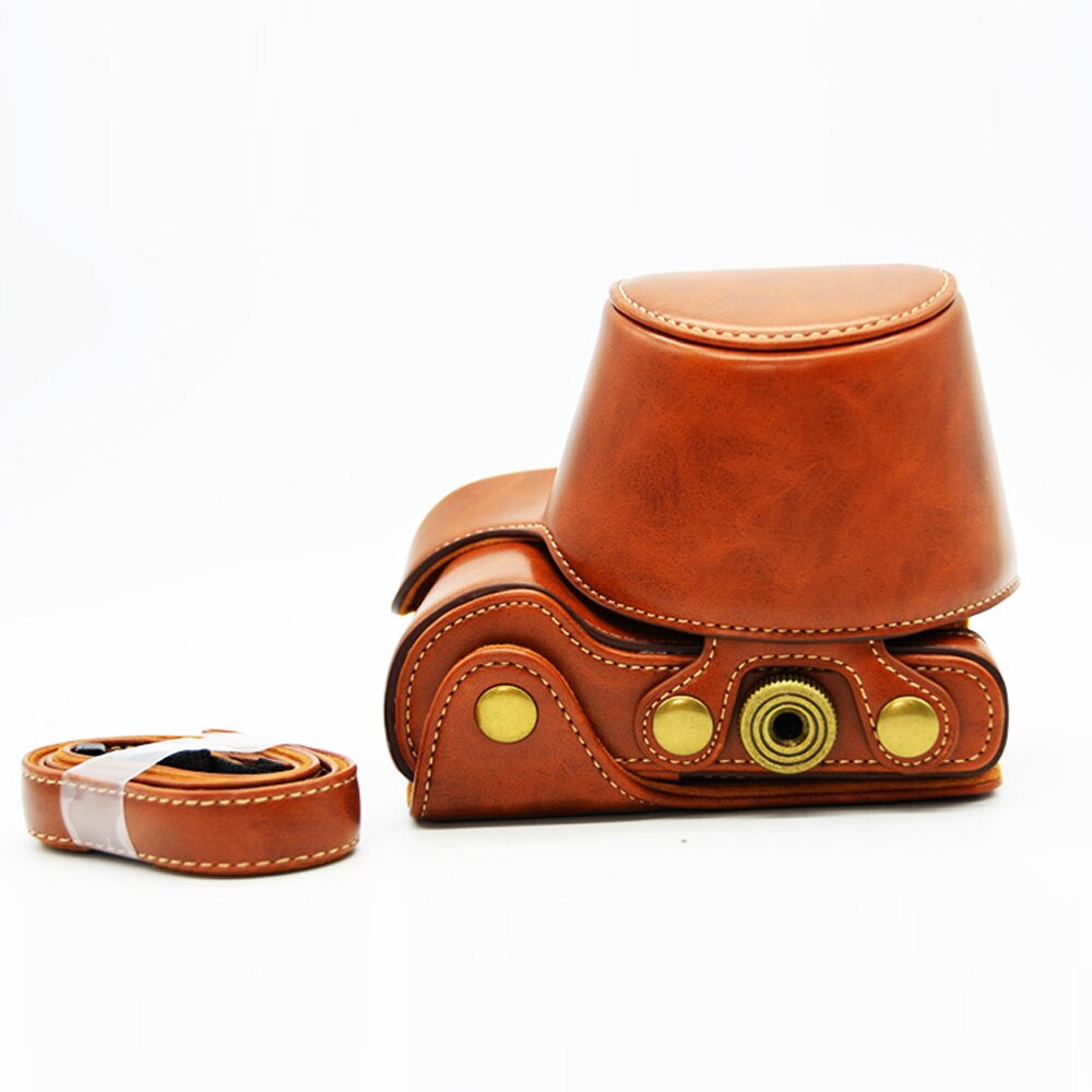 Funda protectora rígida de cuero PU para cámara Samsung NX500 16-50mm lente 3 colores