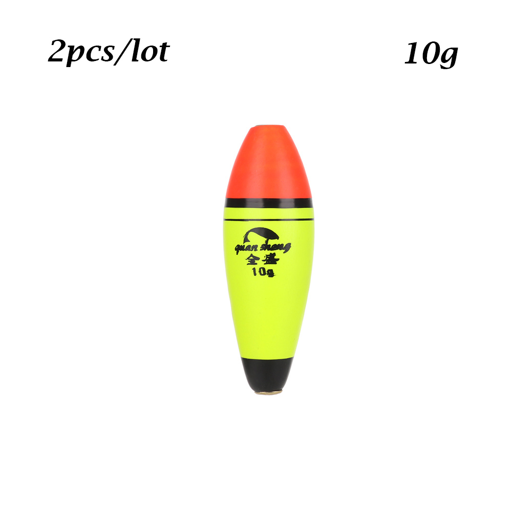 2 stk eva skumbobber plastik lang/oval flydekugle boia opdrift havflyder udendørs fiskegrej 8g/10g/15g/20g/40g/60g: Stil en - 10g