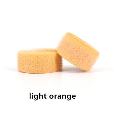 Tela adhesiva para pegar ropa, hebilla autoadhesiva, cinta autoadhesiva para costura y fijación: light orange