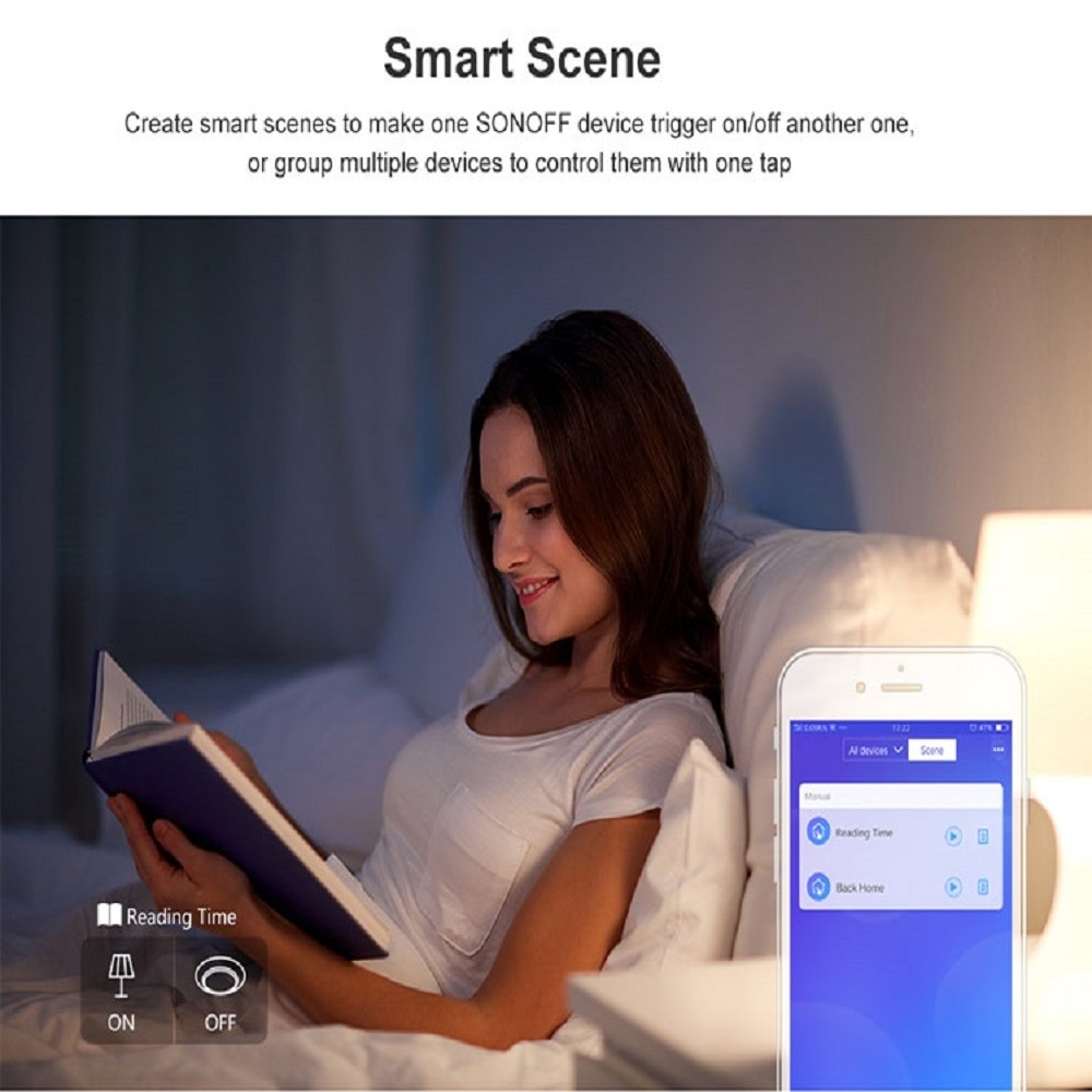 SONOFF T1 EU/UK Wall Touch Switch Light Panel Glass Screen 1/2/3 Gang Wifi Touch/APP/RF 433mhz Remote Control Smart Home Alexa