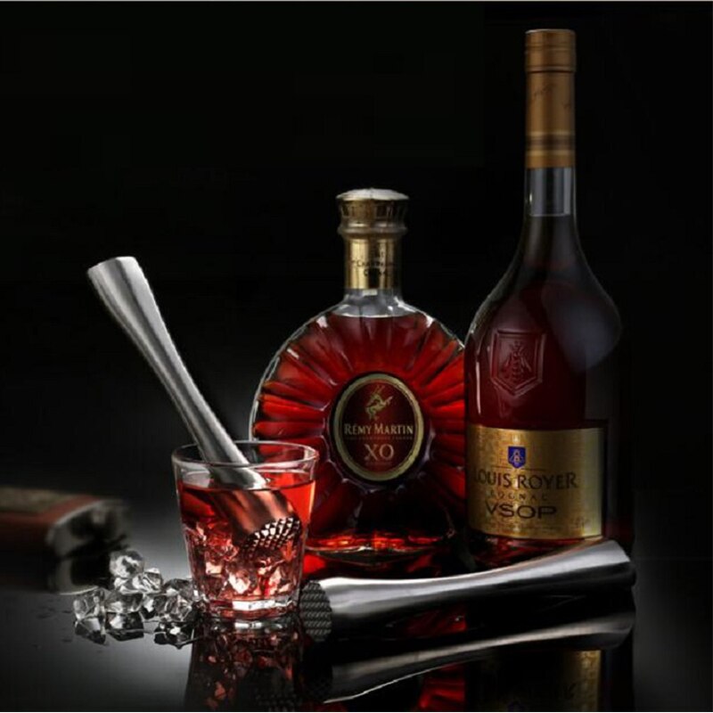 Mojito Stainless Steel Muddler Cocktail Muddler Bar Mixer Barware DIY Drink Fruit Muddler Crushed Ice Barware Bar Tool