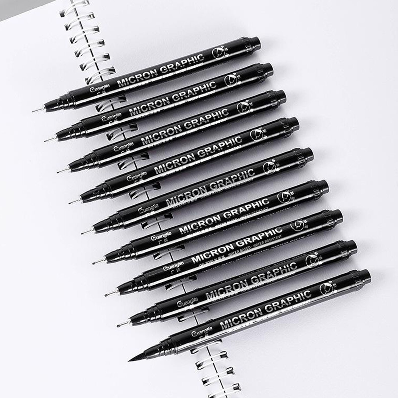 Fineliner Pen|Drawing Pens Black Ink Fineliner Pens|Waterproof Archival Ink,|Hand Drawing|Building Sketch