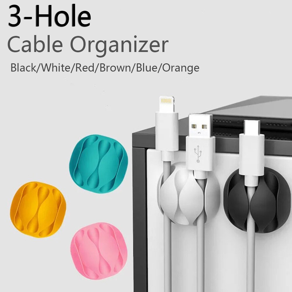 Leuke Telefoon Kabel Organizer Computer Netsnoer Houder Muis Draad Clips Siliconen Kabels Protector Datalijn Bureau Kabelmanagement
