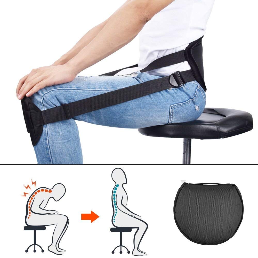 Back Support Belt Pad for Better Sitting Posture Perfect Back Waist Corrector Brace Protector for Lower Back