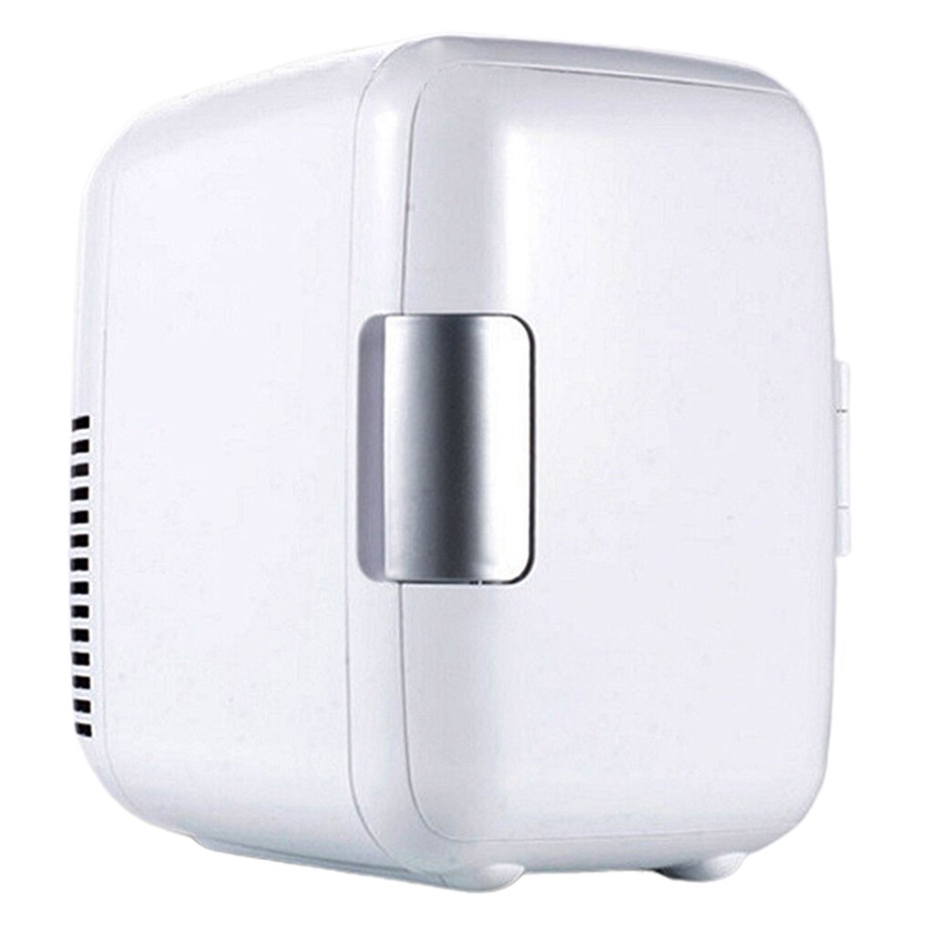 Travel Refrigerator 4L Mini Car Fridge Cooler Warmer Home Office Freezer: White