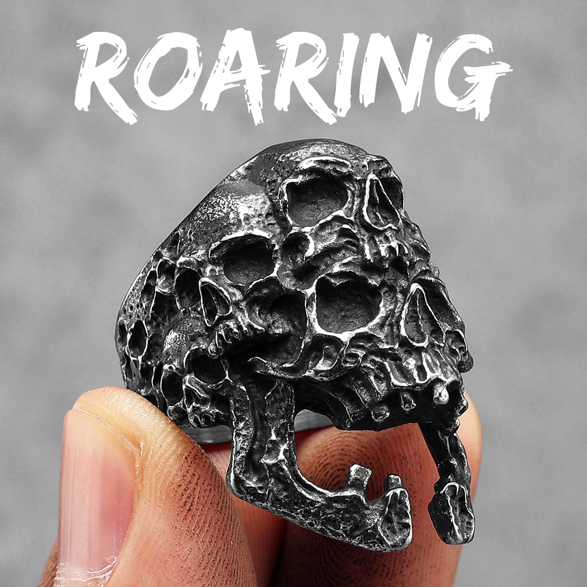 Anillos de calavera de escorpión para hombre, joyería de acero inoxidable para mujer, Punk, gótico, Rock, Vintage, negro, accesorios de elegantes, al por mayor: 11 / Verde