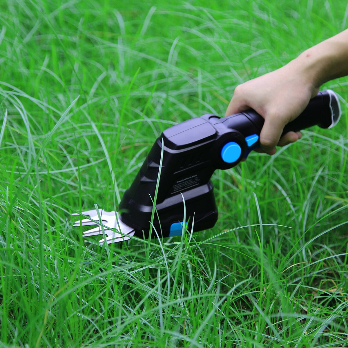 2 in 1 Electric Hedge Trimmer 3.6V USB Cordless Lawn Mower Rechargeable Weeding Shear Pruning Mower Garden Tools by PROSTORMER