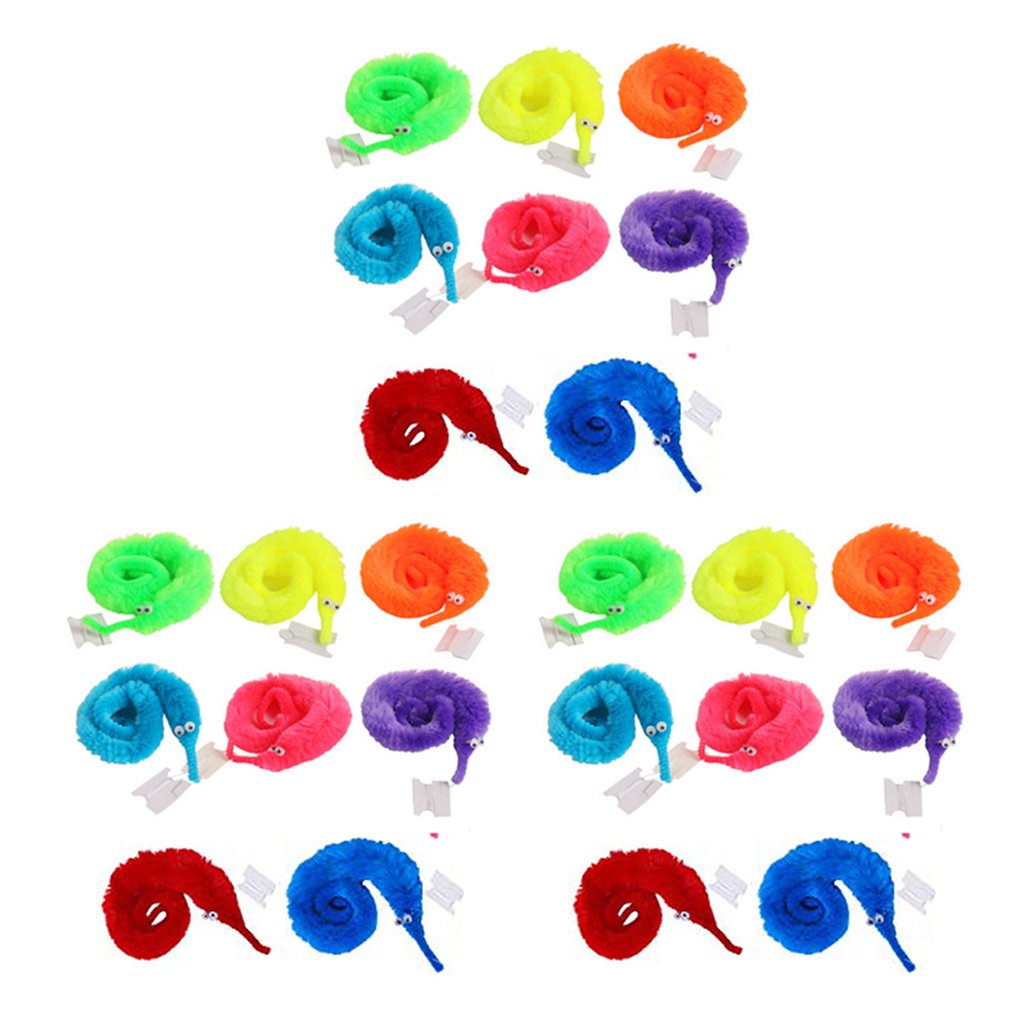 Chenille magique Blister carte emballage hippocampe elfes Style accessoires magiques jouet drôle jouet interactif: 24PCS