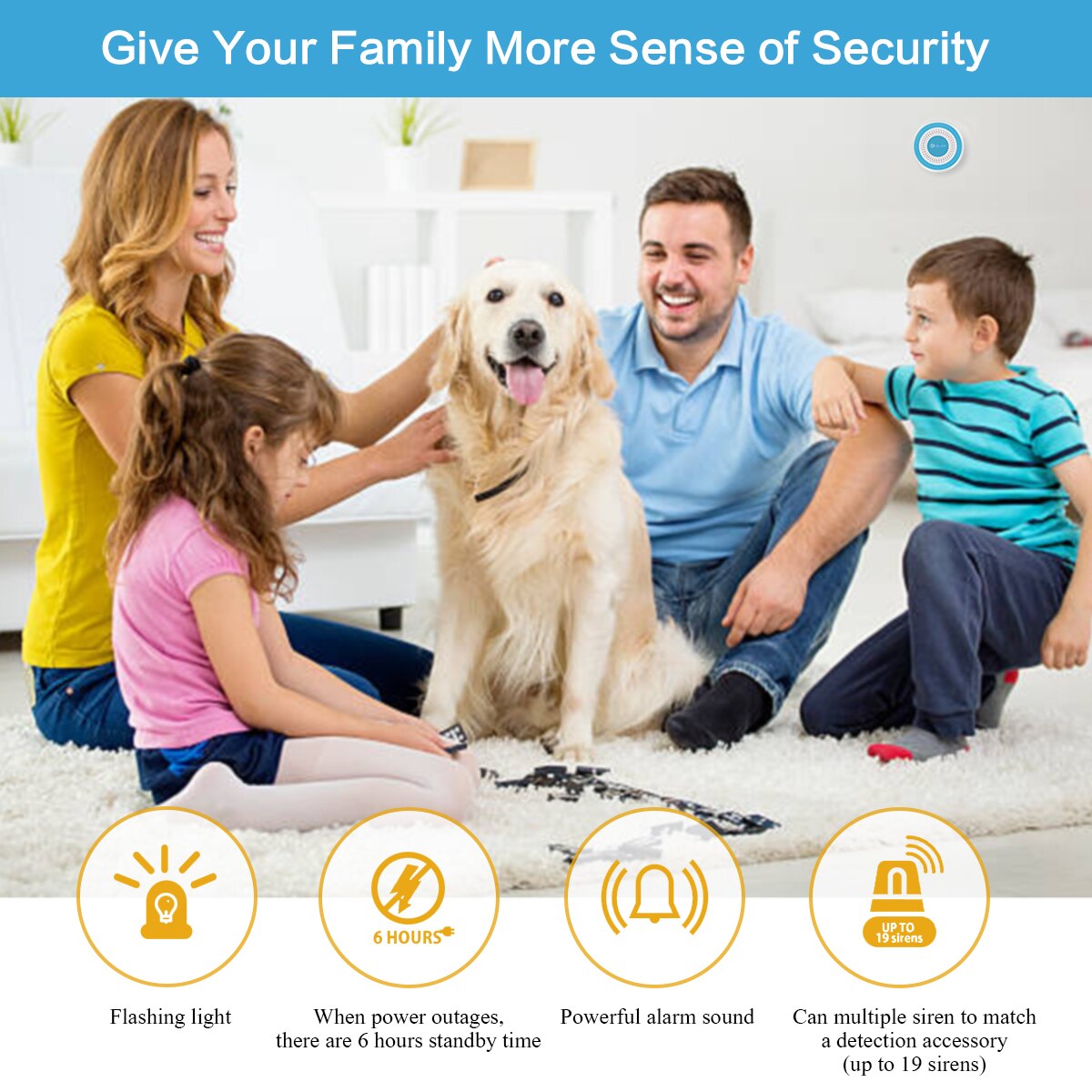 DIGOO DG-ROSA 433MHz Drahtlose DIY allein Alarm Sirene Multi-funktion Heimat Sicherheit Alarm Systeme Gastgeber &Ampere; Sirene einstellen