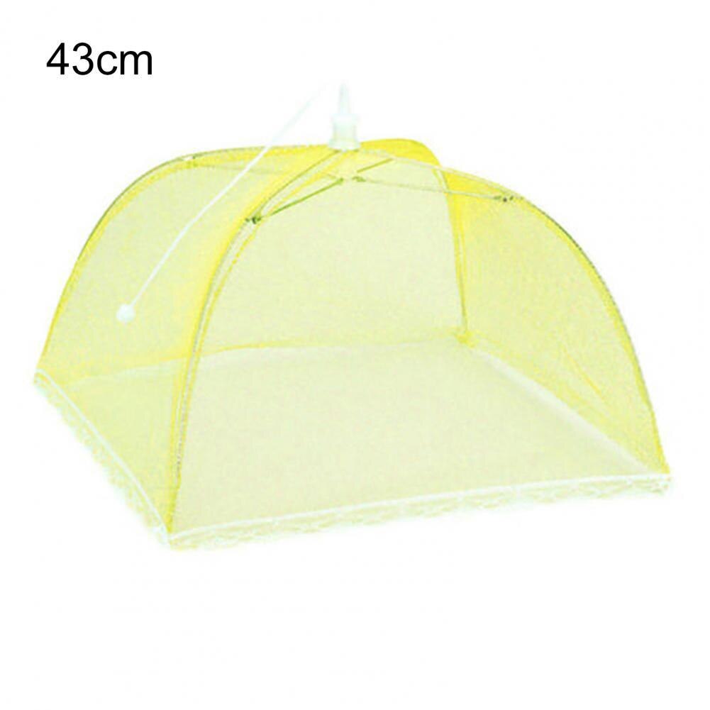 Couvercle pour aliments, robuste, Durable, léger, carré, pliable, Style parapluie, outil de cuisine, couvercle de repas, couvercle de bol: Yellow 1