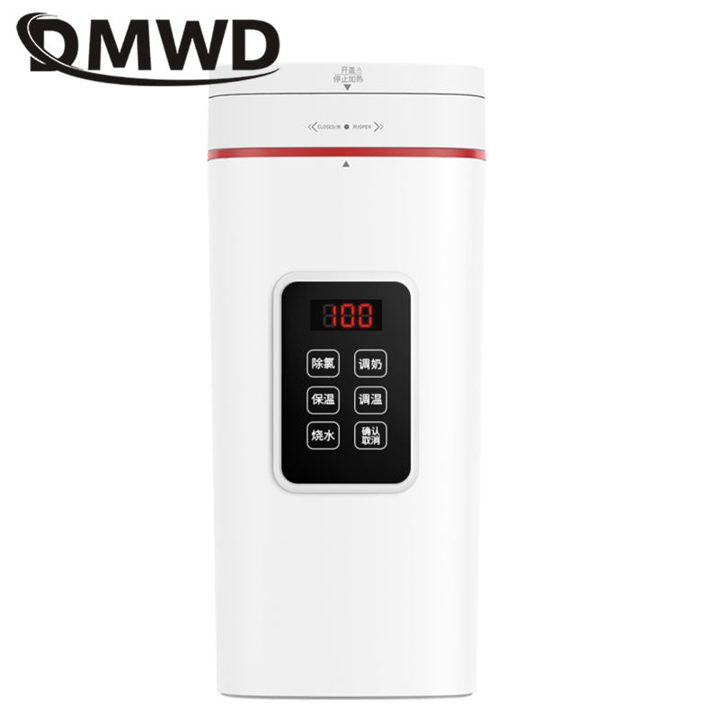 DMWD bollitore elettrico portatile 500ml tazza termica tè caffè caldaia isolamento bottiglia d&#39;acqua per elettrodomestico da cucina da viaggio 100-240V