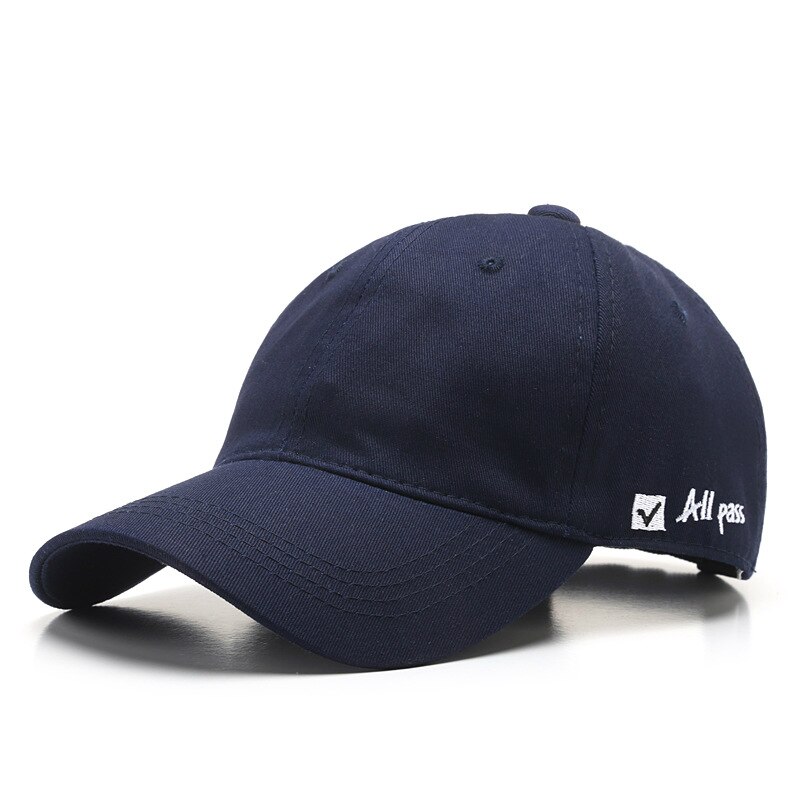 Mode Baseball Cap Voor Mannen En Vrouwen Casual Jongens Meisjes Snapback Hoed Katoen Zomer Vizieren Cap Verstelbare Hoeden Unisex: Navy