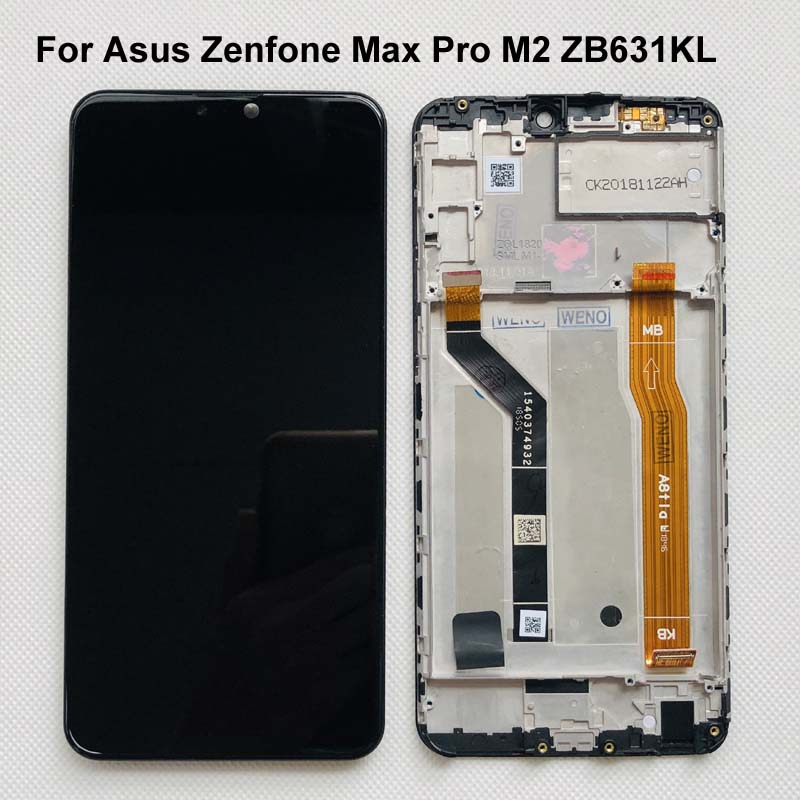 6.26 ''AAA Original LCD Für Asus Zenfone Max Pro M2 ZB631KL/ZB630KL LCD Display Touchscreen Digitizer Montage teile + Rahmen