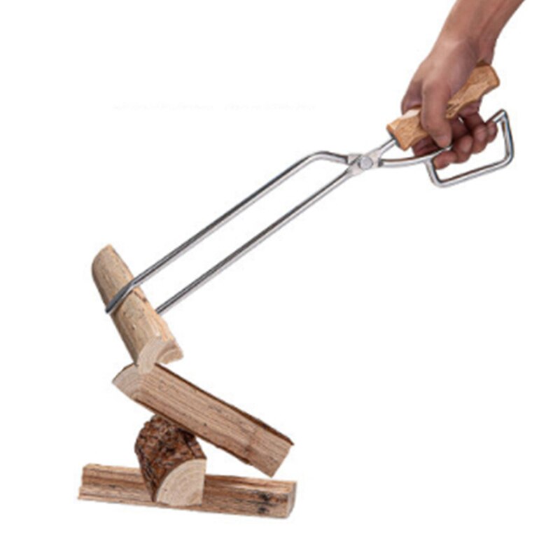 Barbecue Carbon Clip Long Handle Tongs Stainless Steel Oven Charcoal Salad Tong Kitchen Supplies Tool BBQ Tools