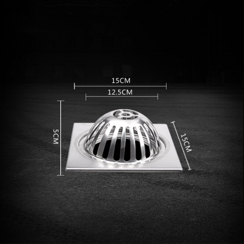 1 st Rvs Balkon Afvoerputje Vierkante Ronde Draad Tekening Rechte 90-110 Pijp Afvoerputje: D
