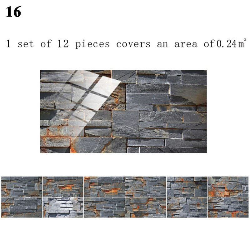 12 Stuks Floor Stickers Zelfklevende Badkamer Keuken Tegel Stickers Decoratieve Waterdichte Antislip Dikke Slijtvaste: 16