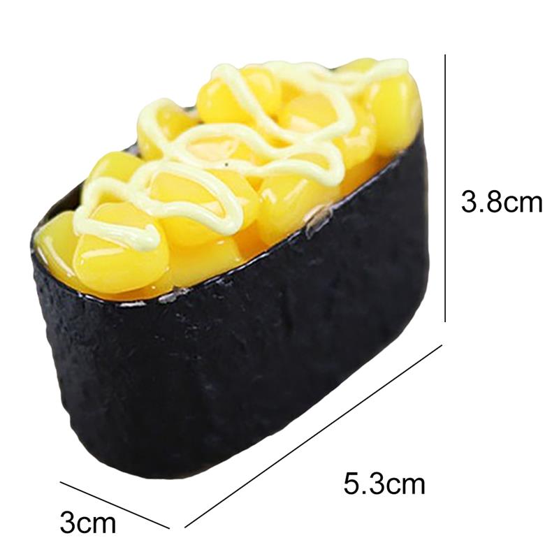 Keinotekoinen sushi koristeellinen realistinen ruokanäyttö malli ruoka prop valokuva prop