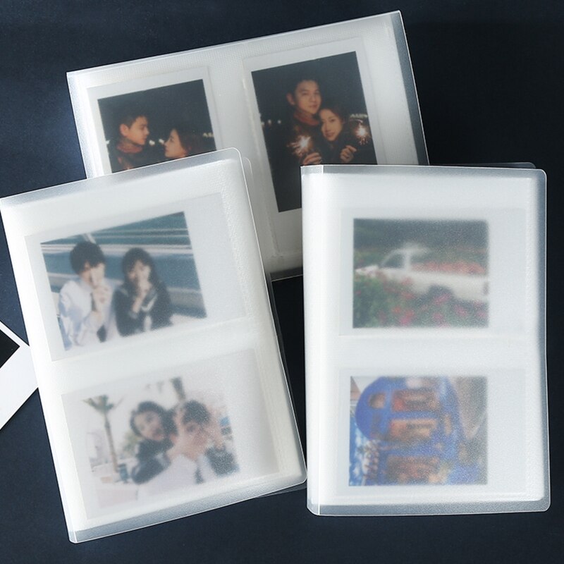 Mini Pockets Photo Album 3 Inch 80/120/220 Sheet Photo Small Card for Outdoor Traveling Train Ticket Name Card Albums