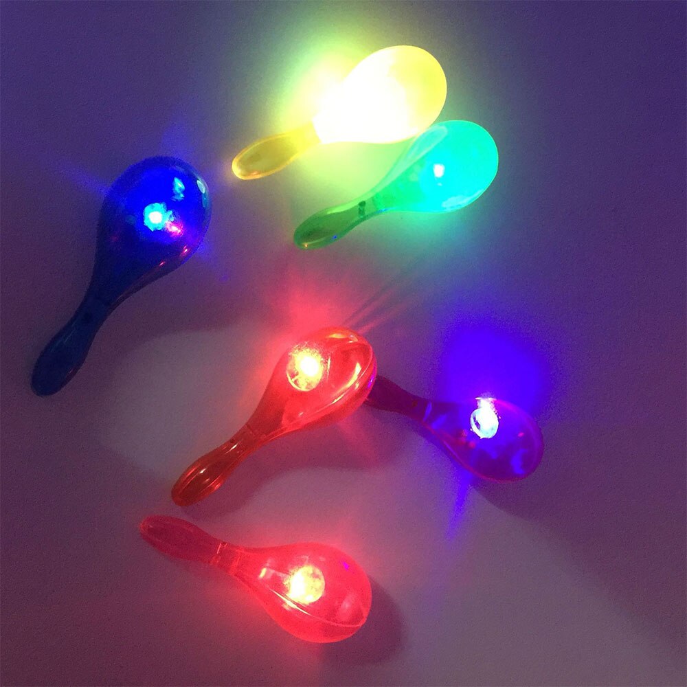 Blinkende Tamburin Licht Sand Hammer transparent KTV Festival Feier Licht-hoch Kunststoff Weihnachten Liefert Weihnachten Spiel