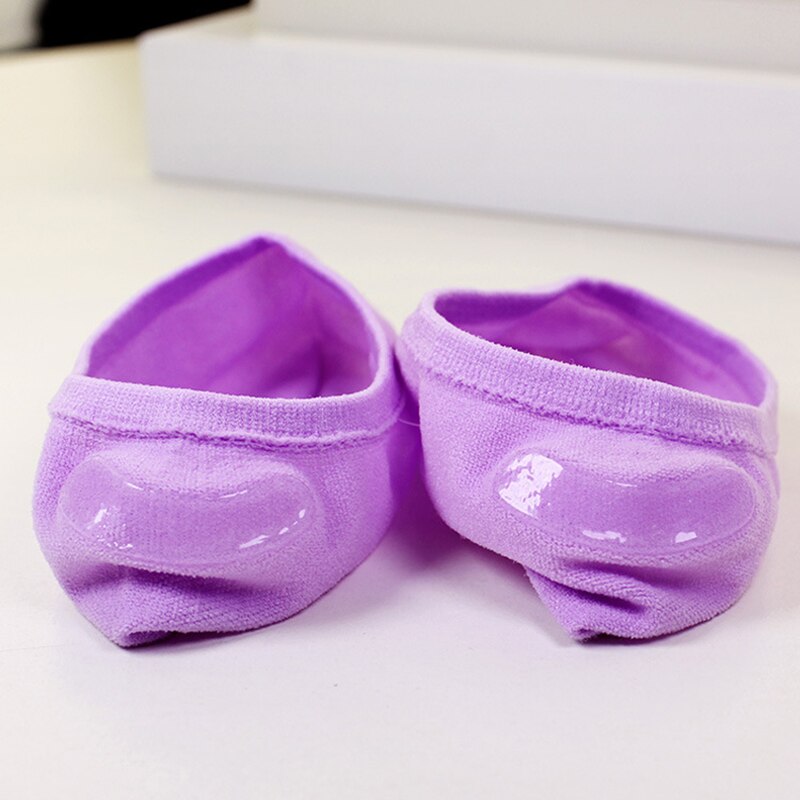 Sokketøfler kvinner fast usynlig silikon anti-skli sommer pustende tøyelig deodorant dame myk tynn enkel