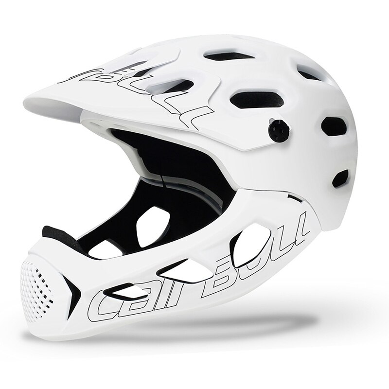 Cairbull helhjelm allcross mountain cross country bike casco lntegral mtb ekstreme sportsværn hjelme cascos bicicleta: Hvid
