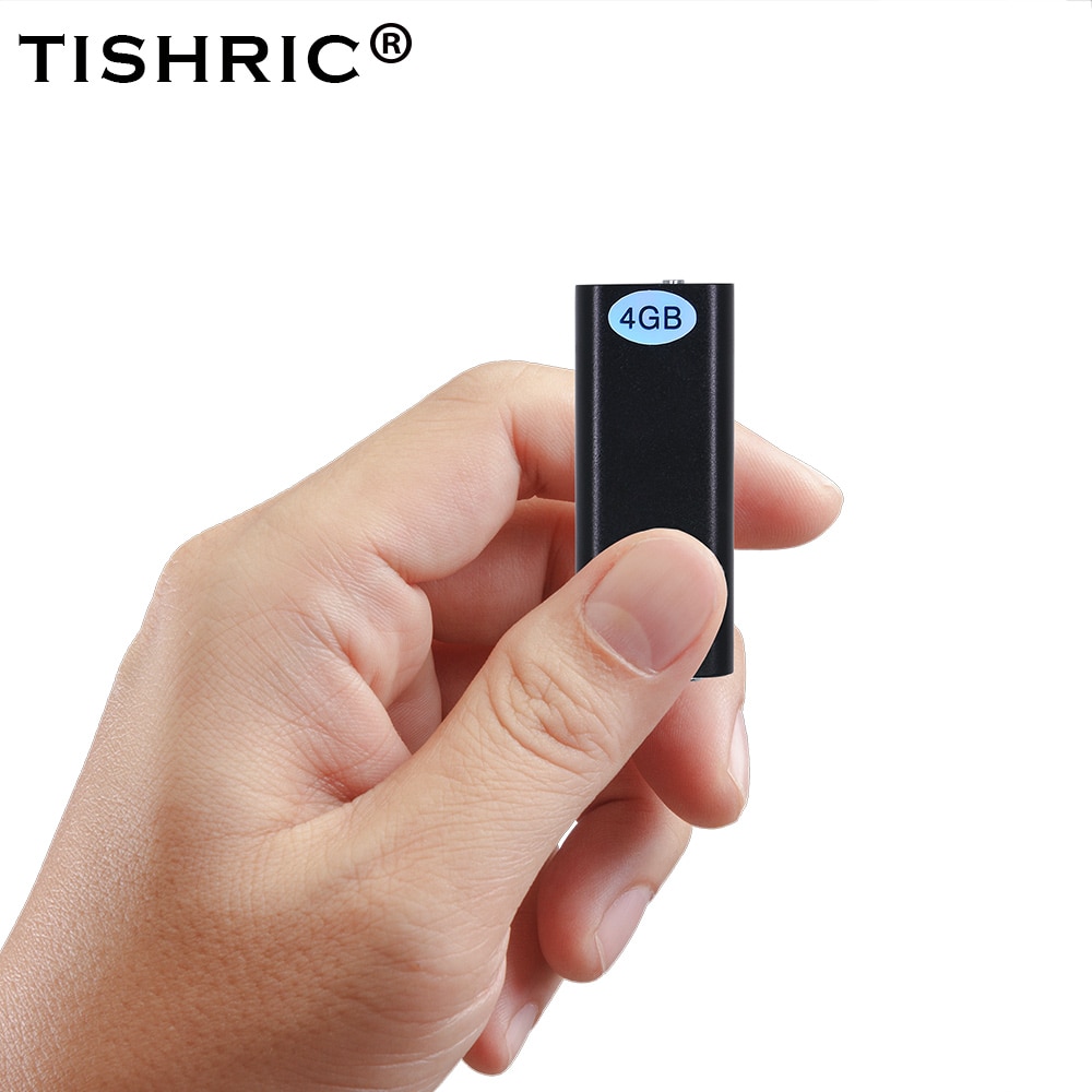 TISHRIC Professionele 4GB Usb Voice Recorder MP3 Speler Flash Drive Digital Voice Recorder Dictafoon Grabadora De voz