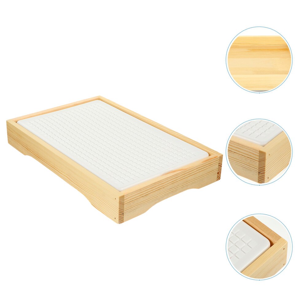 1 Set Reusable Seafood Salmon Serving Dish Retain Freshness Tray