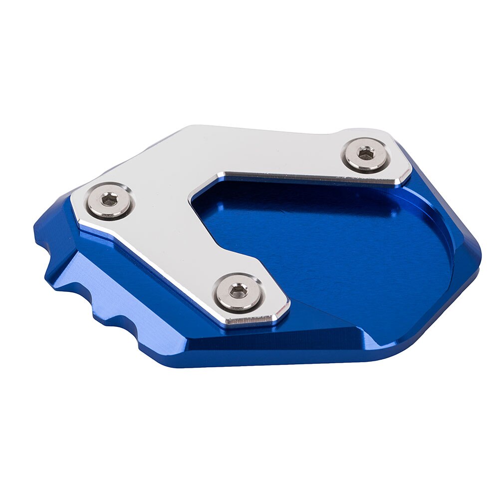 Placa de extensión de pata de cabra para motocicleta, soporte lateral de pie, almohadilla de agrandamiento para BMW R 1200 GS R1200GS LC: Blue