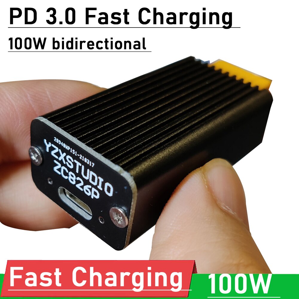 IP2368 100W bidirectional PD 3.0 Fast Charging module buck-boost fast Charge board 4S lithium battery XT60 to type-c interface