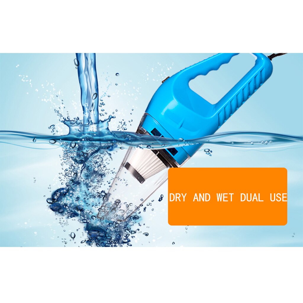 120W/12V Portable Vacuum Cleaner Dry Wet Dual Use High Power