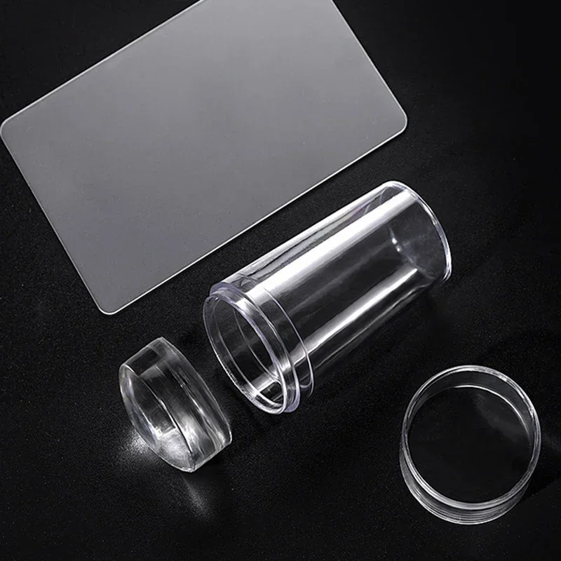 Silicone Transparent Template Seal Stamper Scraper Stamping French Manicure Plate Stamp Stencil Nail Stamp Art Embossing Tools