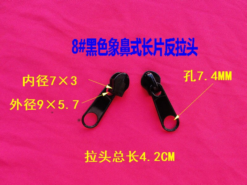 8 #4 stks/partij Fix EEN waterdichte Rits Reparatie Sliders Rescue kit Nodig Huishouden Kledingstuk Accessoires Zwart Wit rits hoofd
