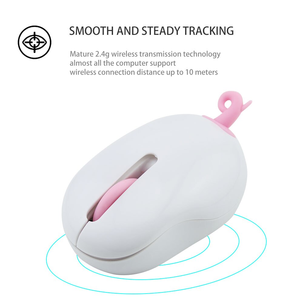 2.4G Mini Wireless Mouse Cute Pet Pig Model Silent 3D USB Optical Mice Kids 1200DPI Quiet Computer Small Mouse For Laptop PC