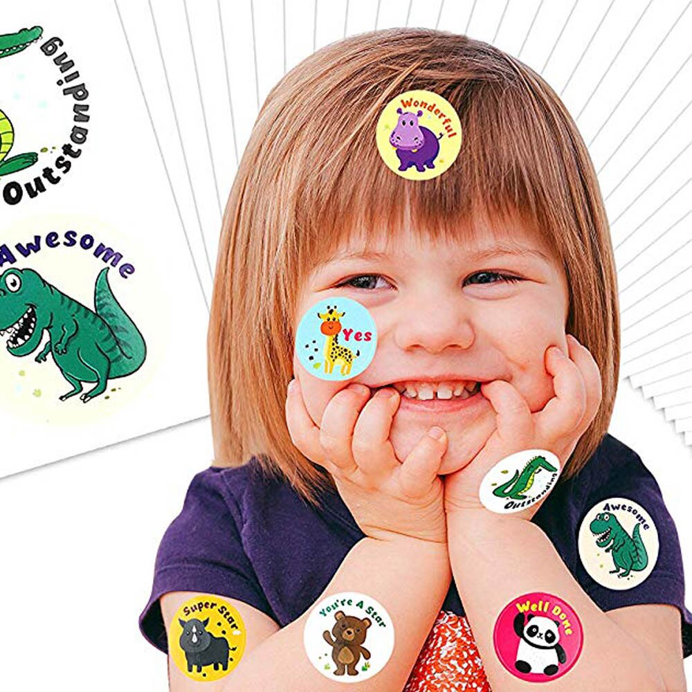 Beloning Stickers Voor Kids Leraar Leuke Dieren Klaslokaal Motivatie Sticker Ondersteuning Gedrag Voor Jongens Meisjes