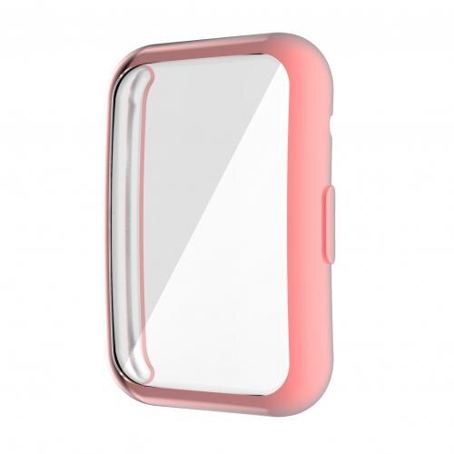 Anti-Kras Full Rand Smart Armband Beschermhoes Cover Voor Huawei Horloge Fit Horloge Accessoire Horloge Beschermhoes Tpu: Zilver