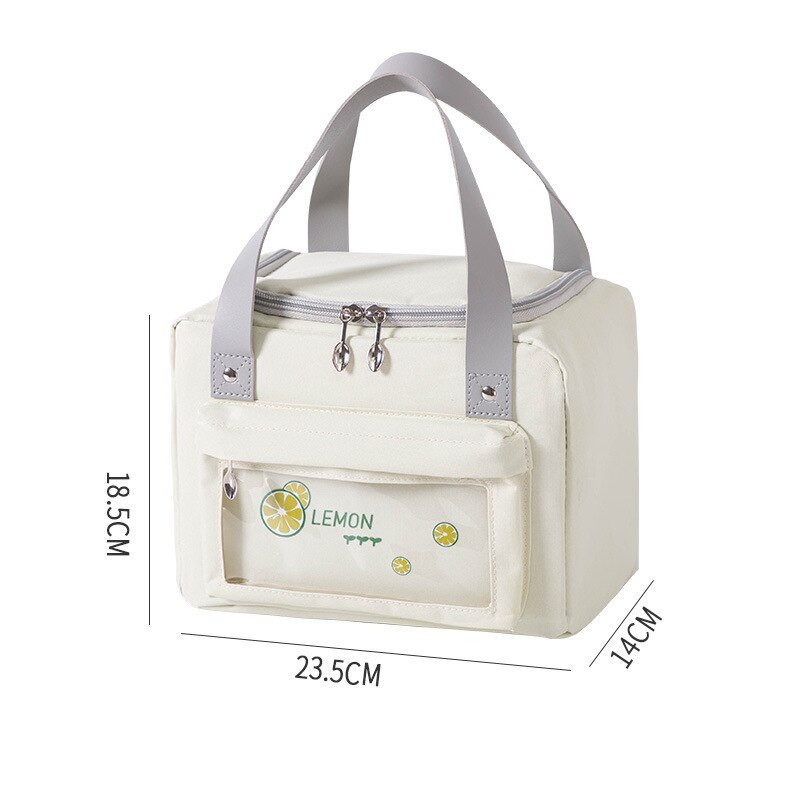 Leuke Cartoon Lunchbox Waterdichte Draagbare Geïsoleerde Lunch Tas Voedsel Zak Picknick Zak Lunch Tas Voor Vrouwen En Kinderen