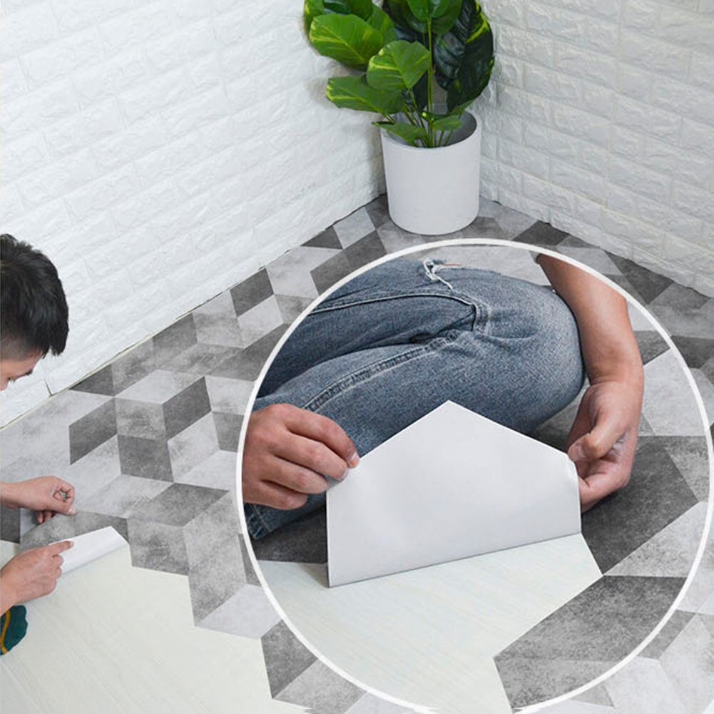 10pc nowe sześciokątne płytki podłogowe naklejki ścienne samoprzylepne wodoodporne pcv DIY sztuka fresk kuchnia salon podłoga w pomieszczeniu ściana kafelkowa naklejka