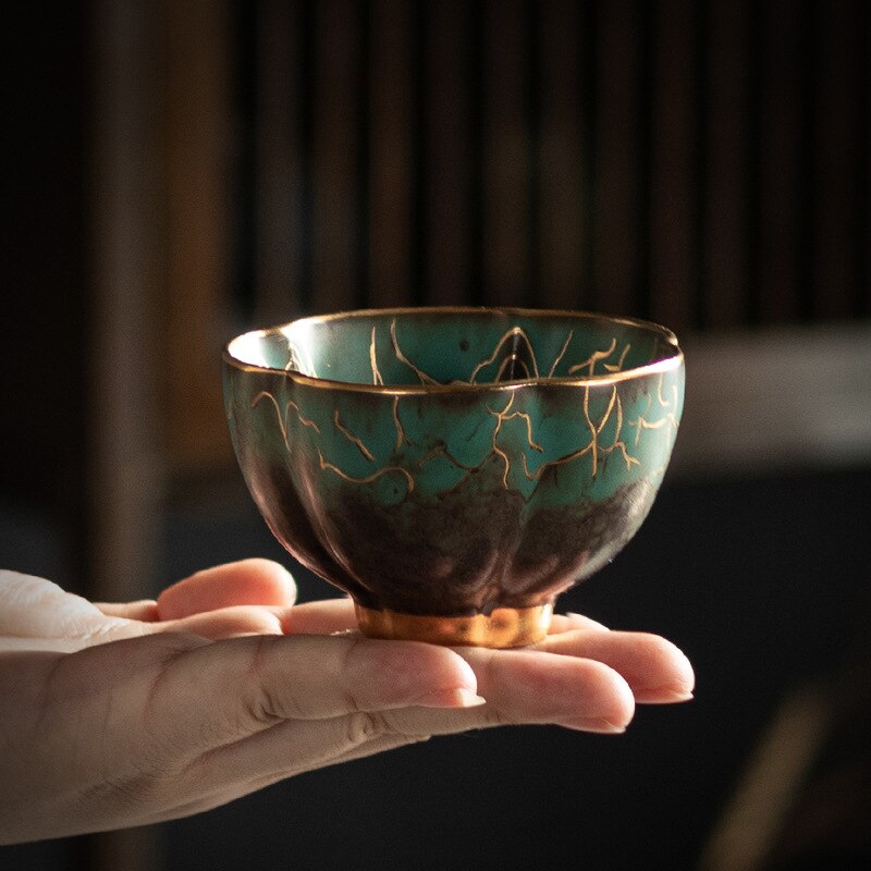 Porcelain Tea Tasting Cup Personal TeaCup Master Cup Stoneware Kung Fu Tea Teaware Cultural Business Bowls Mug
