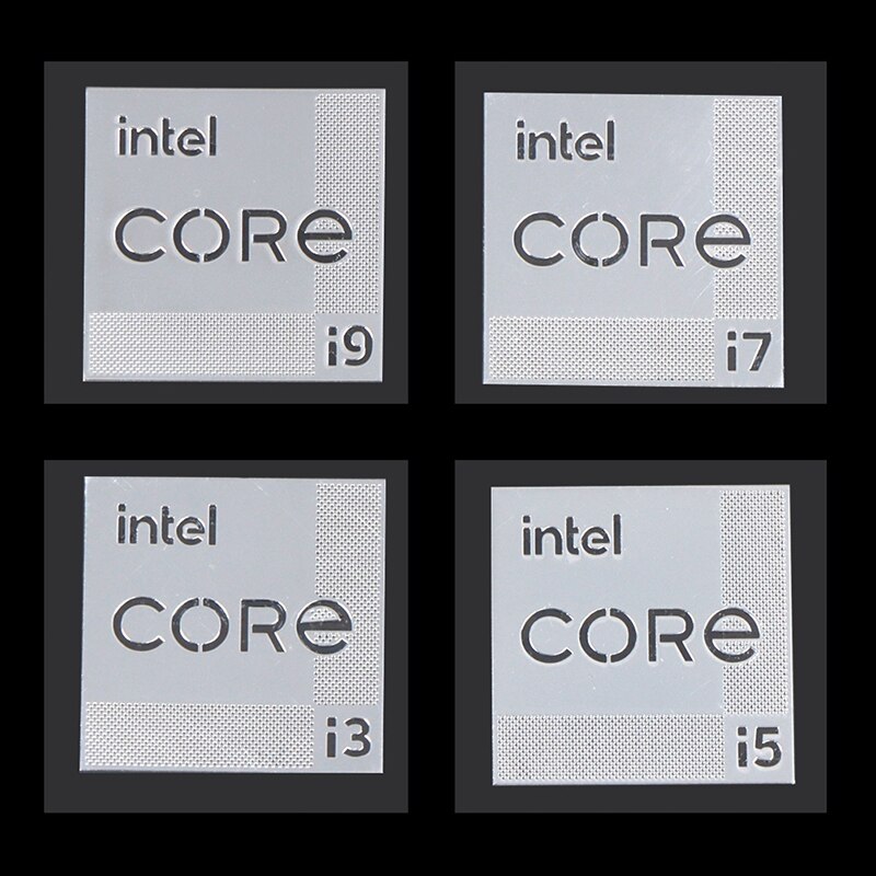 Etiqueta de Metal para ordenador, adhesivo Intel EVO i9 CORE i7 i5 i3 de 11. ª generación