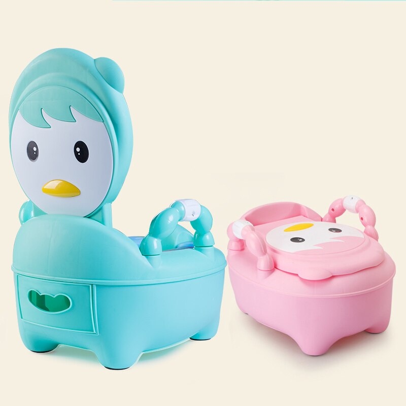 Grappig Pinguïn Baby Potje Voor Kinderen Plastic baby potties Mooie voor kinderen Voor Gratis Potje Borstel