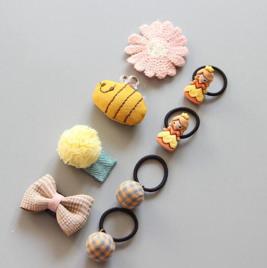 Capelli del bambino Della Forcella Della clip Accessori Dei Capelli Del bambino della ragazza Della clip dei bambini della clip di Capelli di Pollice in Gomma fascia Dei Capelli Della fascia impostato: 13