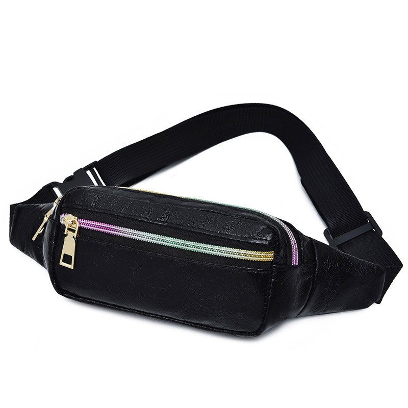 Frauen Taille Tasche Leder fanny Pack Brust Tasche Weibliche Wasserdichte Gürtel Tasche Banane Taschen Niere Schulter Bote Taschen: B Taille Pack