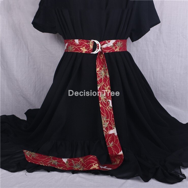 2022 chinese hanfu belt women chinese wind tassels silk belt bow tie vintage corset waistband vintage embroidery waistband hanfu