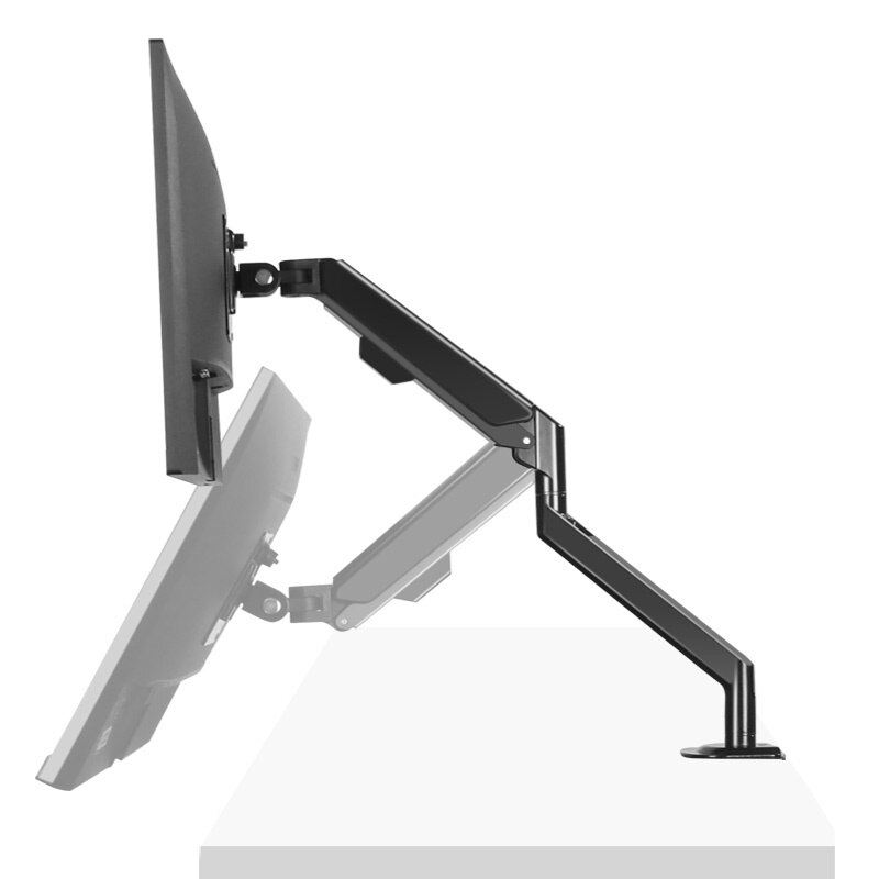 17-32&quot; Aluminum Height Adjustable Soporte Monitor Holder Desk Stand Single Arm Gas Spring Suporte Monitor Mount Bracket PC M3