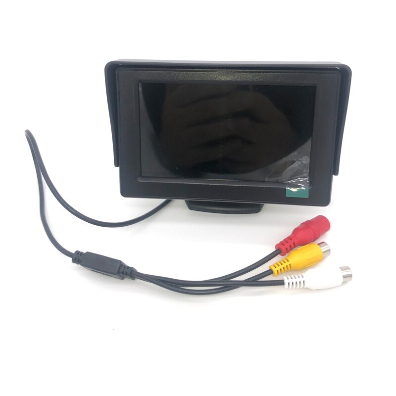 EFHIPS-Monitor plegable para coche, pantalla HD de 4,3 pulgadas TFT LCD, cámara de marcha atrás, sistema de aparcamiento para monitores retrovisores