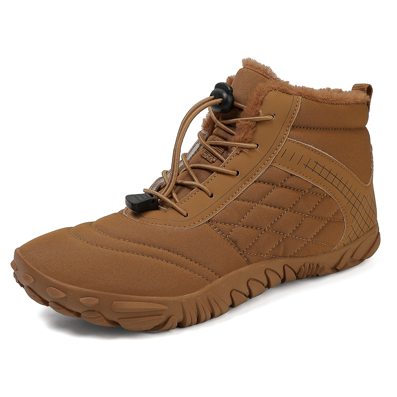 Herre- og dame vinterstøvler med barfodet greb, slip-on varme zero-snestøvler, brede ankelstøvler med tå, minimalistiske vandtætte: Himmelblå / 46