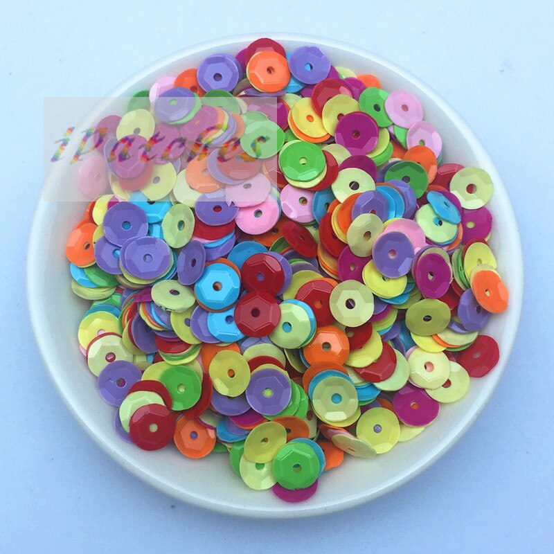 720Pcs 6Mm Cup Pailletten Pvc Effen Kleur Naaien Pailetten Diy Craft Scrapbook Bruiloft Decoratie Stof Halloween Party Verfraaien