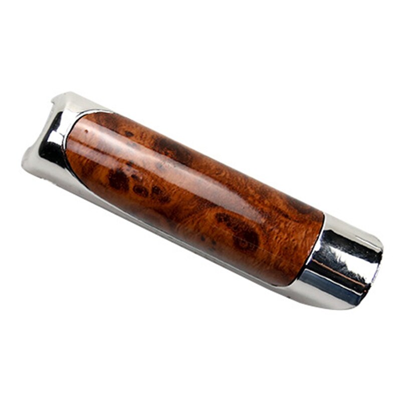 Cubierta de protección Universal para freno de mano, fibra de carbono, decoración de granos de madera, funda de palanca de freno de mano, accesorios de estilismo para coche: BR
